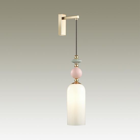 4861/1WA CLASSIC ODL_EX21 199 золото/разноцветн./керамика/стекло Бра E14 1*40W CANDY