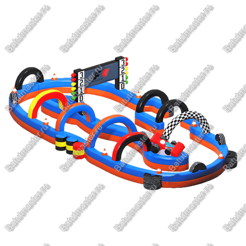 Надувная трасса "Гран-При", 21*12*4 м