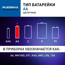 Батарейки Pleomax LR6-40 bulk Economy Alkaline | Батарейки Щелочные (Алкалиновые)