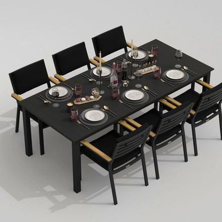 Стол обеденный Ideal Patio ДОЛЛА 220 см карбон