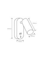 Настенный светильник (бра) Freya FR10001WL-L4B