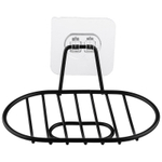 Мыльница подвесная овальная BLACK, 14,3*8,5*2,5см