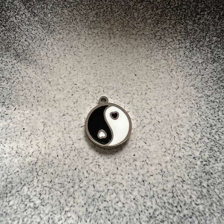 Подвеска монетка Инь Янь. Фурнитура для изготовления украшений и аксессуаров.