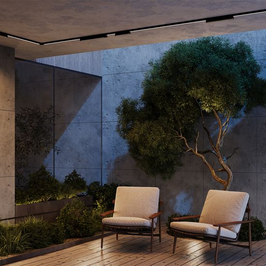 Уличный трековый светильник Outdoor O-TR02-2-S-12WB3K