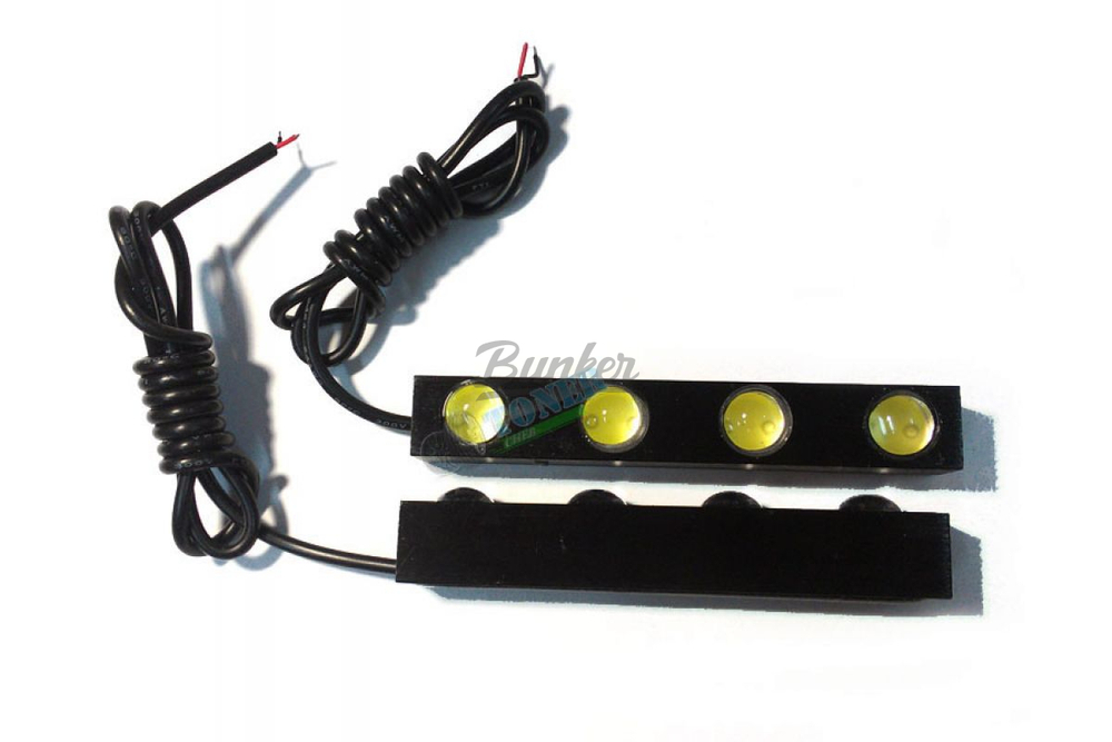 ДХО DRL 2х4 LED (линзованные), (компл.)