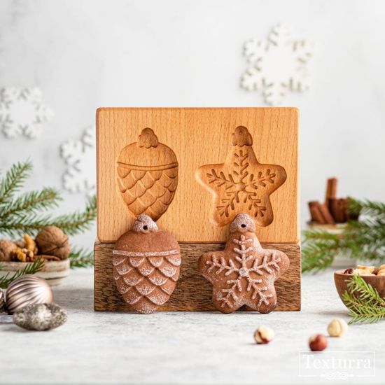 Пряничная форма Шишка и звезда