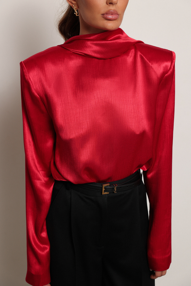 Блуза дабл двусторонняя красная