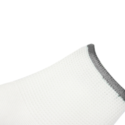 WDK-PU01W/M/5, 5 пар, размер M, Перчатки БЕЛЫЕ защитные эластичные из нейлона с полиуретановым покрытием