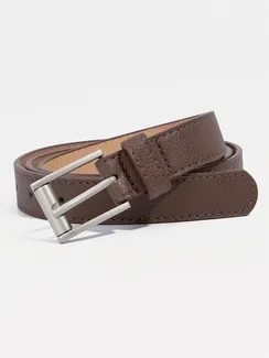 Ремень женский, ширина - 2,3 см, пряжка металл, цвет тёмно-коричневый