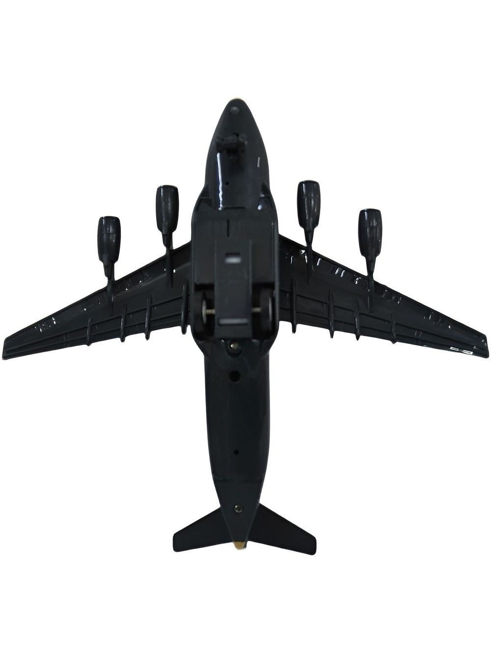 Военно-транспортный самолёт,игрушка для детей,коллекционная металлическая модель,свет+звук,инерционная