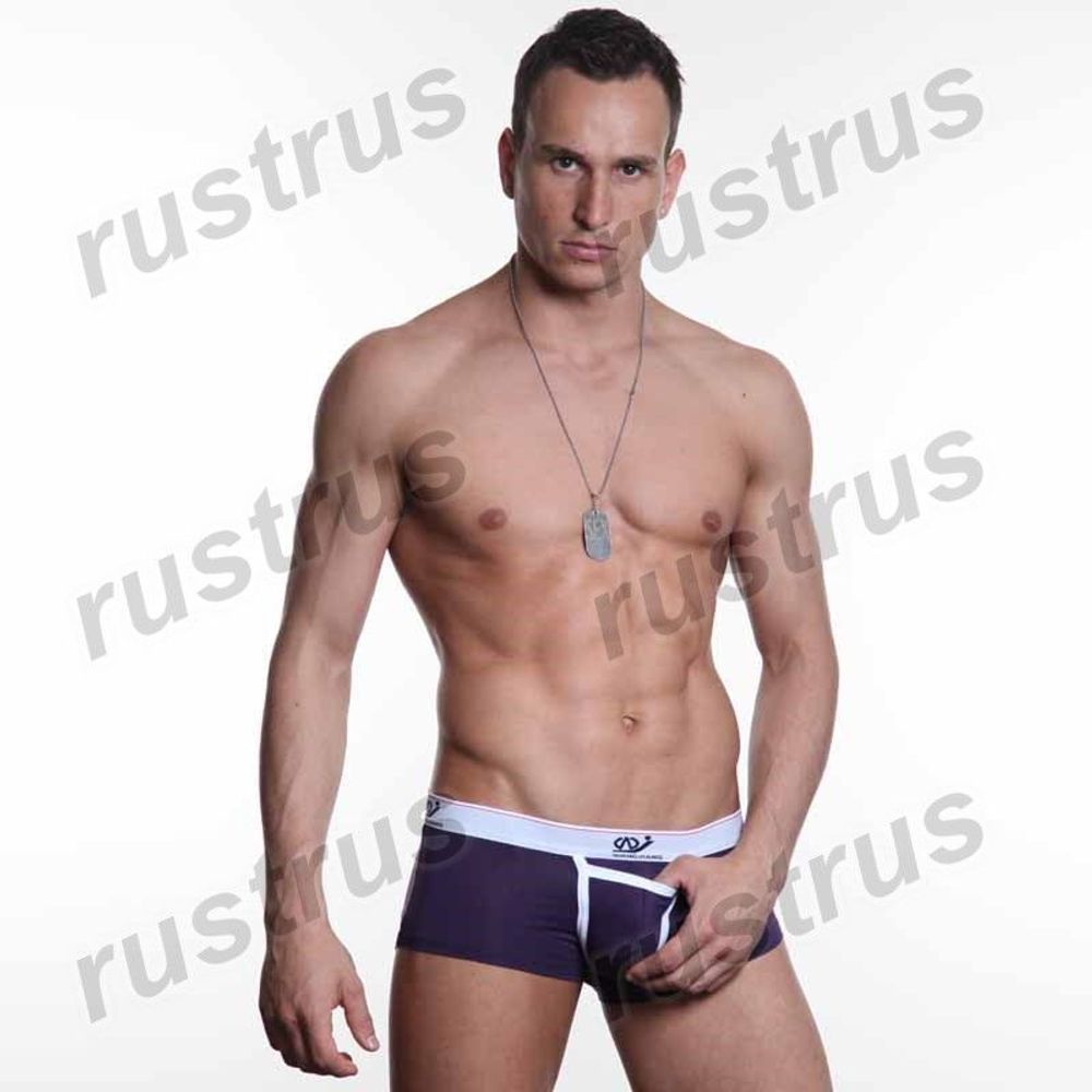 Мужские трусы хипсы фиолетовые WANGJIANG WG00004