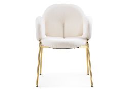 Стул на металлокаркасе Kalipso white / gold