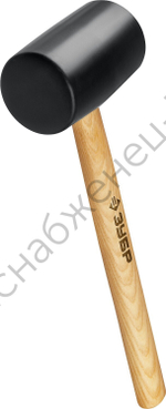 ЗУБР 680 г, Чёрная резиновая киянка (2050-75)
