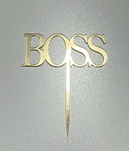 Топпер акрил "BOSS" 7,5*3 см