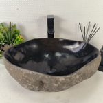 Раковина из речного камня RS-65070 49*39*15 0861