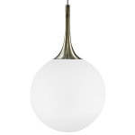 813021 Подвес GLOBO 1х40W E14 бронза/белый