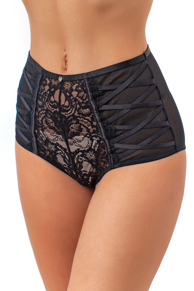 Черные трусики-макси Success