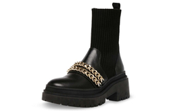 STEVE MADDEN PU, Textile Short Boots Women"s Black