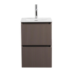 Тумба с раковиной подвесная BelBagno UNO-MINI-400-2C-SO-CO Бежевый матовый, раковина белая BB-8099-3-40