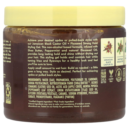 SheaMoisture, Гель для укладки волос сильной фиксации, масло ши, перечная мята и яблочный уксус, 425 г (15 унций)