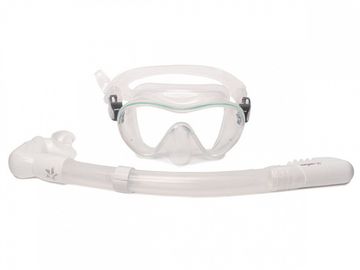 Набор маска+трубка Sargan Агидель прозрачный/белый