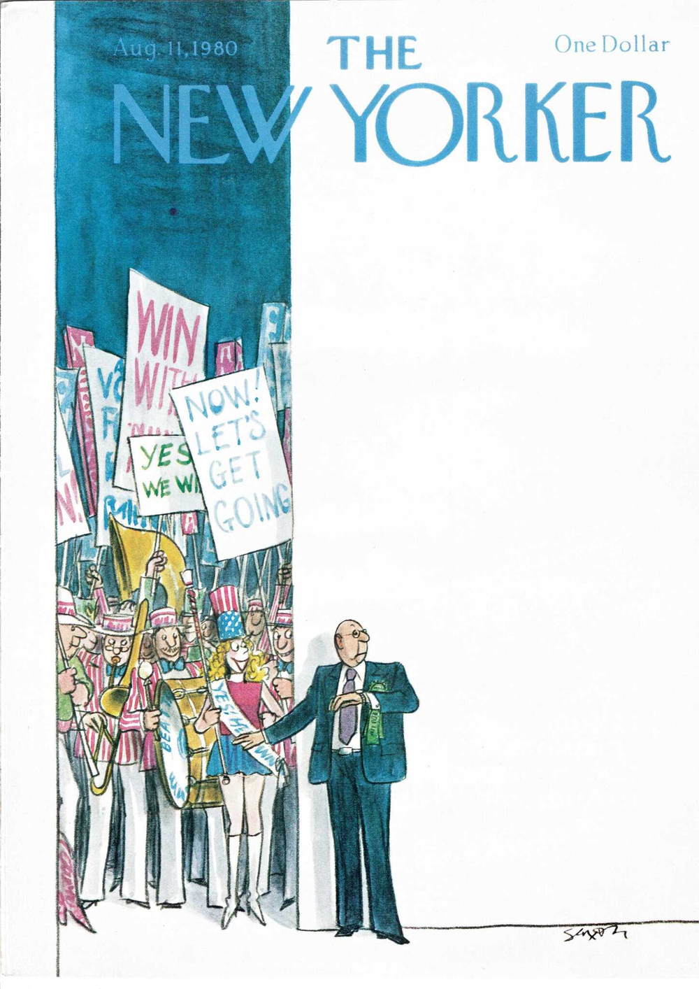 Журнал The New Yorker 11-08-1980, обложка