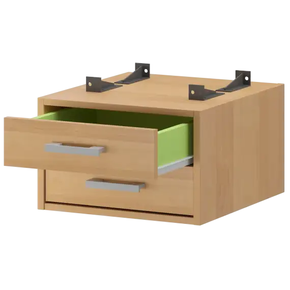 Тумба подвесная для столов на м/каркасе гл.600 мм АМТ2-02.60  432x470x296 Арго-М