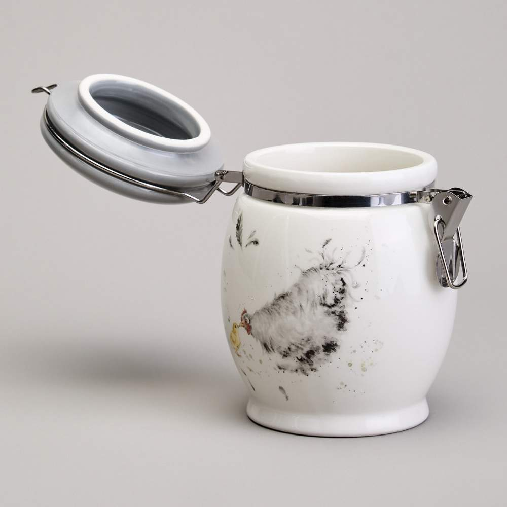 Банка для сыпучих 700мл "Funny hens"