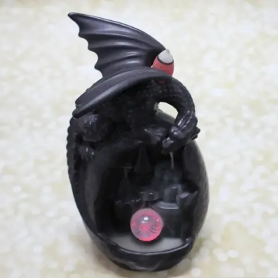 Подставка под стелющиеся благовония «Сказочный дракон» 10*9*19см с подсветкой