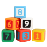 Игрушки для купания Кубики с цифрами (6шт) в сет. LXN-4-6 (ИГРАЕМ ВМЕСТЕ)