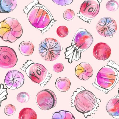 розовый сахарок