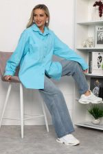 Рубашка Будь в тренде (голубая) Б13788-4М LT Collection