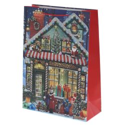 GAEM Пакет подарочный (бумага 210г/м2, блок 12шт), L18 W8,5 H23 см, 4в.