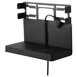 IKEA SYMFONISK  (ИКЕА СЙМФОНИСК)  -  Полка с беспроводным зарядным устройством, черная
