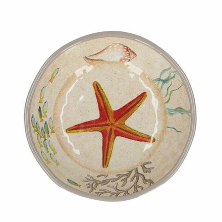 Rose&Tulipani - Набор из 2 тарелок Sea Life глубиной 19,5 см, из меламина / артикул   R13320002M  / GTIN 8021918007020