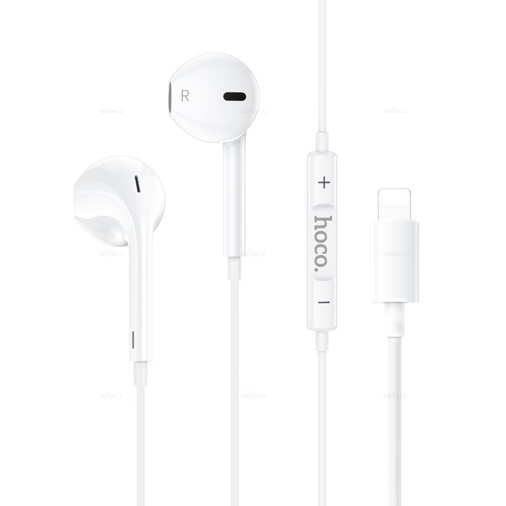 Проводные наушники для Lightning Hoco M111 (white)