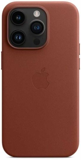 Чехол Apple MagSafe для iPhone 14 Pro Max, кожа, коричневый