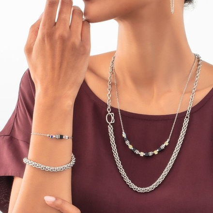 Браслет Coeur de Lion Black-Silver 5076/30-1317