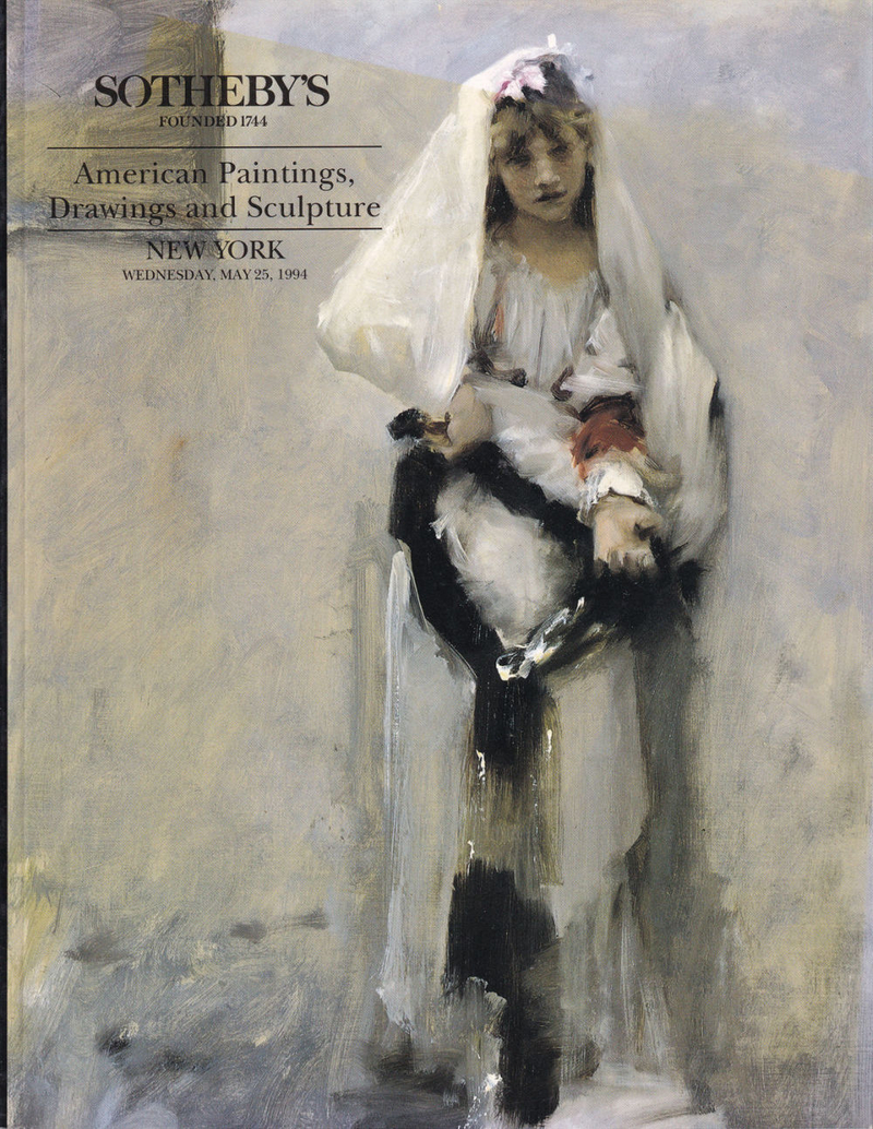 Каталог аукциона Sotheby’s, Нью-Йорк, Американская живопись, графика и скульптура от 25 мая 1994 года