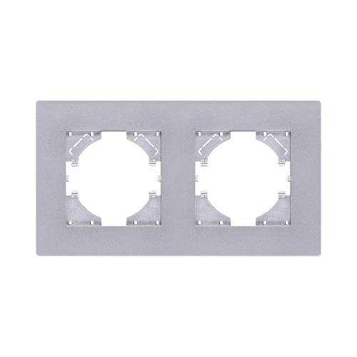 Рамка 2-постовая, серый Kollinger Aspekt AT2GY