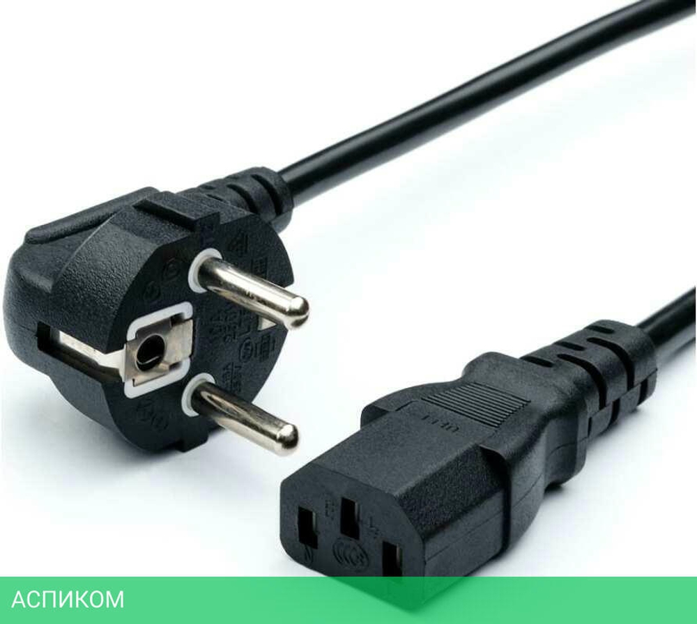 Кабель питания GoPower CEE 7/7-C13 3.0M Black (00-00027328)