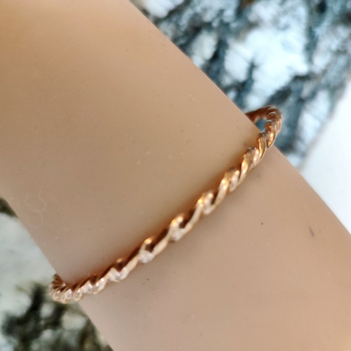 Браслет медный витой 5 мм