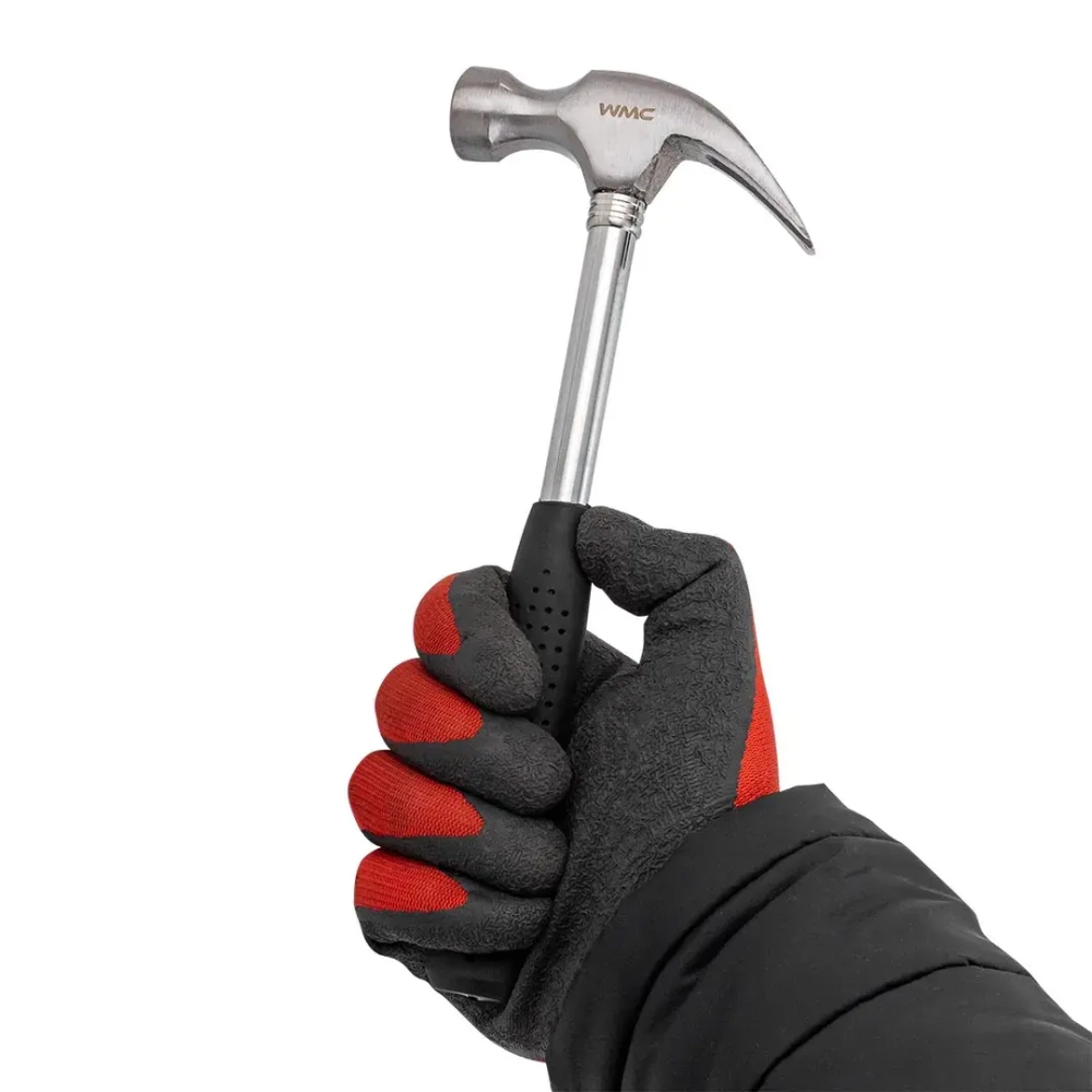 Молоток-гвоздодер с прорезиненной рукояткой 350гр. (L-250мм) WMC TOOLS WMC-T7012B