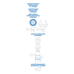 KING TONY (345104D08MR) Динамометрический ключ 9х12 мм, 10-60 Нм, "FIT", с набором насадок 10-17 мм, кейс