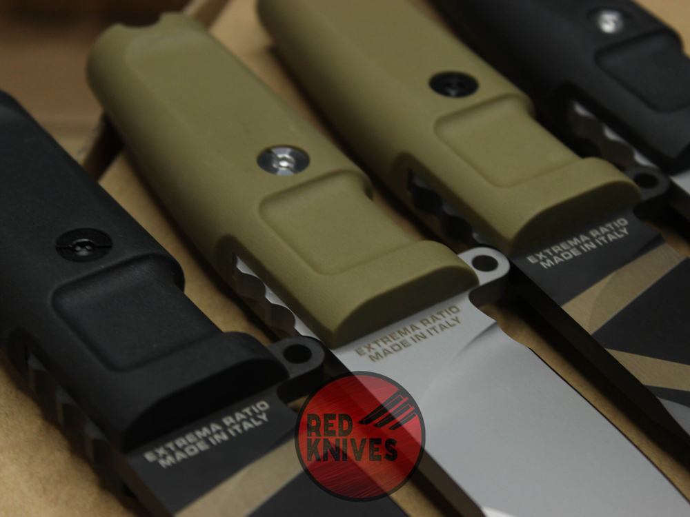 Нож Extrema Ratio Shrapnel OG - черная рукоять, клинок черный камо