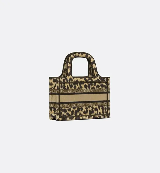 Сумка Dior Book Tote, с леопардовым принтом