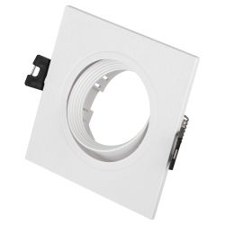 Светильник встраиваемый декоративный ЭРА KL92-1 WH под лампу MR16 GU5.3 белый пластиковый