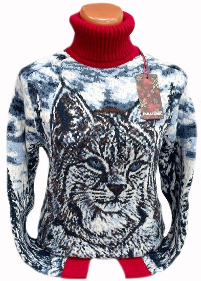 Pulltonic женский из шерсти и кашемира "Рысь Красотка" Размеры (42-50). LADY