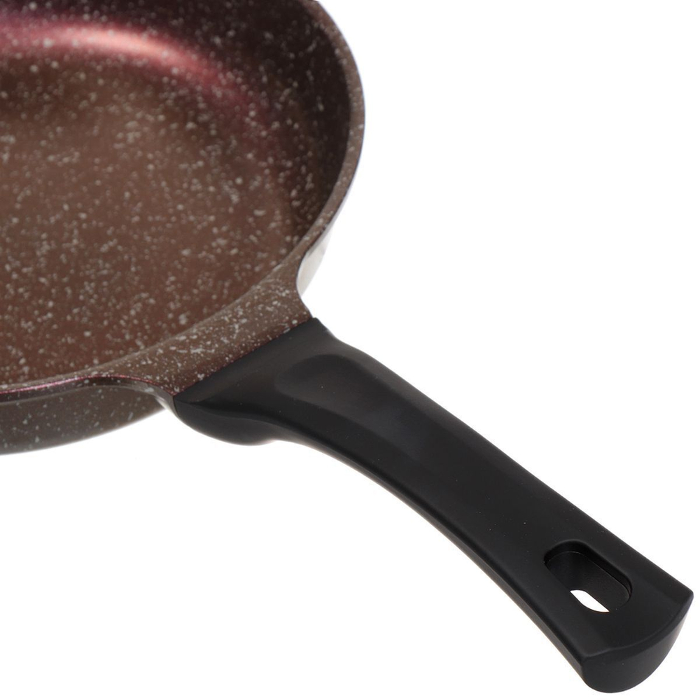 Сковорода алюминий, 28 см, антиприг, Гурман, Мерцание, розовый рубин, ГМ2801 РР