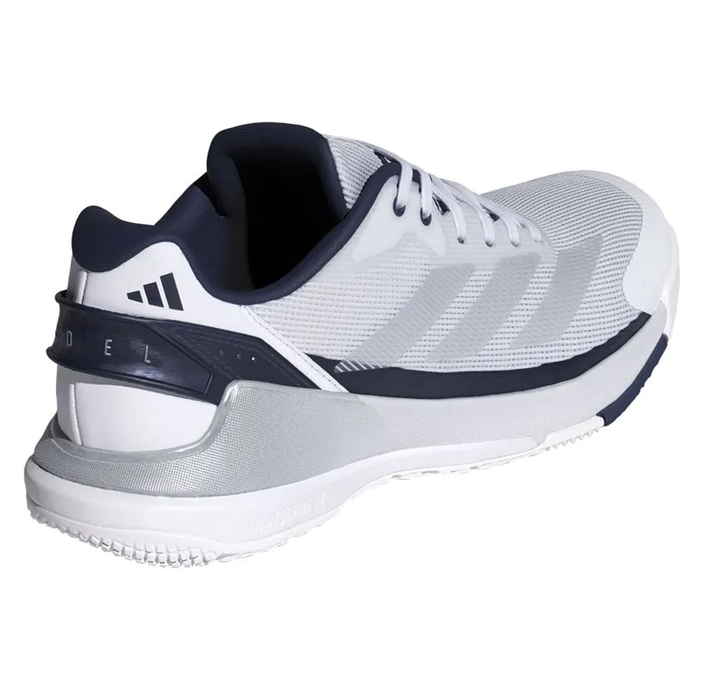 Мужские кросовки для Padel Adidas Crazyquick LS Padel M - cloud white/silver metallic/dark blue